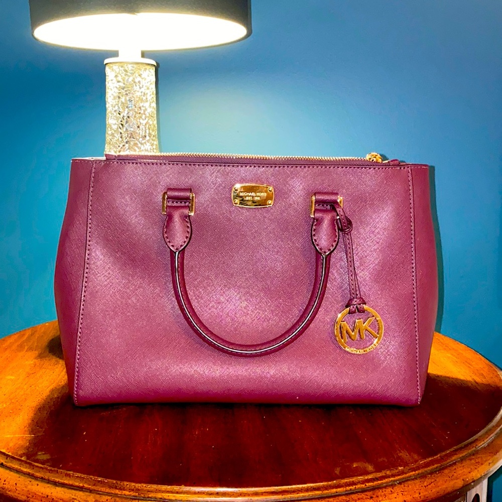 Michael Kors Large Berry/Burgundy Purse